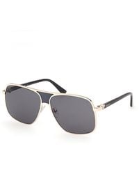 Guess - Gu00358 32A Sunglasses Injected Smoke Pilot Normal - Lyst