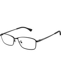 Emporio Armani - Ea1196D 3001 Optical Frames Metal Transparent Geometric Normal - Lyst