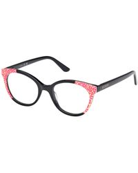 Guess - Gu50267 005 Optical Frames Acetate Round Normal - Lyst