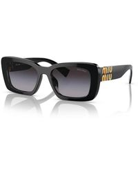 Miu Miu - Mu 07Ys 1Ab5D1 Sunglasses Acetate Squared Normal Shaded - Lyst