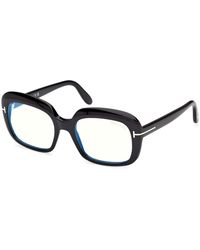 Tom Ford - Ft6095-B 001 Optical Frames Acetate Round Normal - Lyst