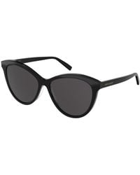 Saint Laurent - Sl 456 001 Sunglasses Acetate Cat Eye Normal - Lyst