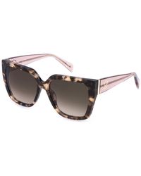 Blumarine - Sbm871 01Gq Sunglasses Acetate Squared Normal Shaded - Lyst