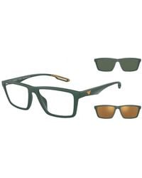 Emporio Armani - Ea4189U 50581W Sunglasses Plastic Transparent Squared - Lyst