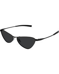 Saint Laurent - Sl 830 001 Sunglasses Metal Cat Eye - Lyst