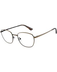 Emporio Armani - Ea1191 3446 Optical Frames Metal Transparent Round Normal - Lyst