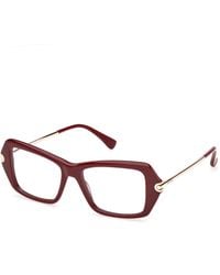 Max Mara - Mm5255 69 Optical Frames Acetate Squared Normal - Lyst
