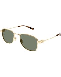Saint Laurent - Sl 741 003 Sunglasses Metal Squared - Lyst