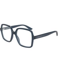 McQueen - Am0538O 003 Optical Frames Acetate Transparent Squared - Lyst
