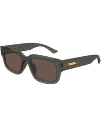 Bottega Veneta - Bv1359Sa 004 Sunglasses Acetate Squared - Lyst