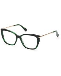 Max Mara - Mm5007 098 Optical Frames Acetate Squared Normal - Lyst