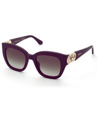 Twinset - Stw065 09Fd Sunglasses Acetate Squared Normal Shaded - Lyst