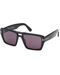 Tom Ford - Ft1153 Redford 01A Sunglasses Acetate Smoke Squared Normal - Lyst