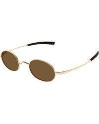 Saint Laurent - Sl 948 T 003 Sunglasses Titanium Round - Lyst