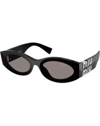 Miu Miu - Mu 11Ws 0Mu 11Ws 16K80Q Sunglasses Acetate Round Normal - Lyst
