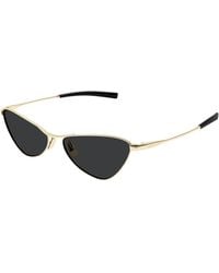 Saint Laurent - Sl 830 002 Sunglasses Metal Cat Eye - Lyst