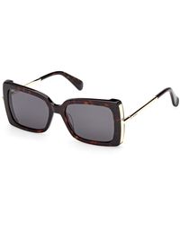 Max Mara - Mm0166 Roquebrune 52A Sunglasses Acetate Smoke Butterfly Normal - Lyst