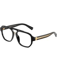Dolce & Gabbana - Dg3447 501 Optical Frames Acetate Transparent Pilot Normal - Lyst