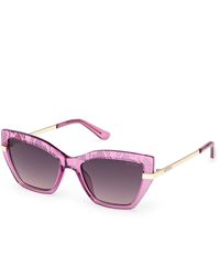 Guess - Gu00216 81B Sunglasses Injected Smoke Squared Normal - Lyst