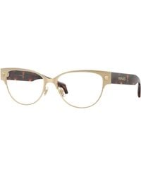 Versace - Ve1318 1252 Optical Frames Metal Transparent Cat Eye Normal - Lyst