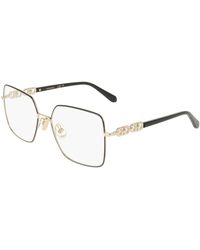Ferragamo - Sf2241 703 Optical Frames Metal Squared Normal - Lyst