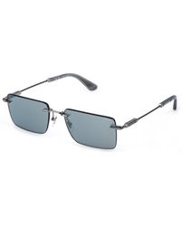 Police - Splp35 Horizon 12 509X Sunglasses Metal Smoke Squared Mirror - Lyst