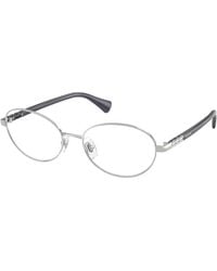 Ralph Lauren - Ra6066 9001 Optical Frames Metal Transparent Round Normal - Lyst