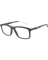 Emporio Armani - Ea3196 5088 Optical Frames Plastic Squared - Lyst