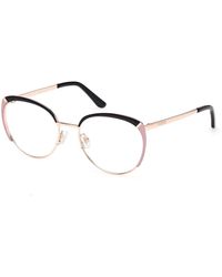 Guess - Gu50250 005 Optical Frames Metal Round Normal - Lyst