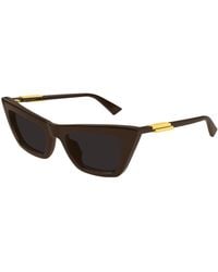 Bottega Veneta - Bv1446S 003 Sunglasses Acetate Cat Eye - Lyst