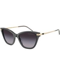 Emporio Armani - Ea4251 62628G Sunglasses Acetate Cat Eye Normal Shaded - Lyst