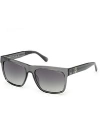 Guess - Gu00222 20B Sunglasses Injected Smoke Squared Normal - Lyst