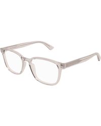 McQueen - Am0462O 004 Optical Frames Acetate Transparent Squared - Lyst