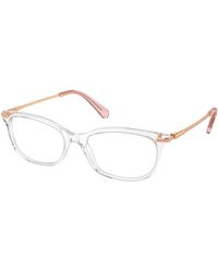 Swarovski - Sk2017 1027 Optical Frames Acetate Squared Normal - Lyst