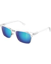 Maui Jim - Mj0354S 002 Occhiali Da Sole Bio-Iniettato Blu Squadrata - Lyst