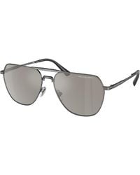 Michael Kors - Mk1156 Keswick 10026G Sunglasses Metal Pilot Mirrored Mirror - Lyst