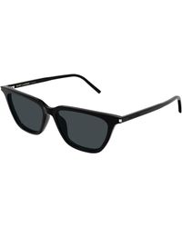 Saint Laurent - Sl 889 Sulpice Thin 001 Sunglasses Acetate Cat Eye - Lyst