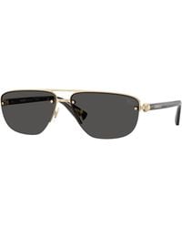 Burberry - Be3164 110987 Sunglasses Metal Geometric Normal - Lyst