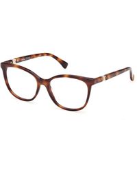 Max Mara - Mm5238 052 Optical Frames Acetate Round Normal - Lyst