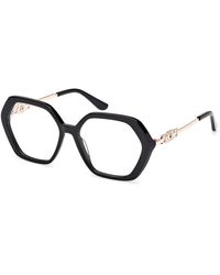 Guess - Gu50317 001 Optical Frames Acetate Geometric Normal - Lyst