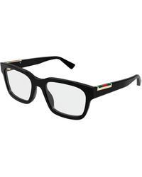 Gucci - Gg1961O 001 Optical Frames Acetate Transparent Squared - Lyst
