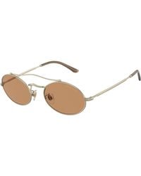 Giorgio Armani - Ar 115Sm 300253 Sunglasses Metal Round Normal - Lyst