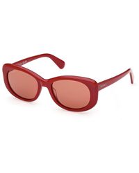 MAX&Co. - Mo0155 66E Sunglasses Acetate Butterfly Normal - Lyst