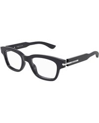 McQueen - Am0497O 007 Optical Frames Acetate Transparent Squared - Lyst