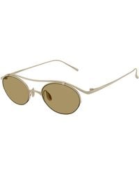 Giorgio Armani - Ar6172T 3408/2 Sunglasses Titanium Round Normal - Lyst