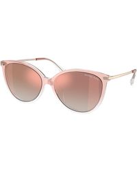 Michael Kors - Mk2184U Dupont 32556F Sunglasses Injected Cat Eye Normal Shaded - Lyst