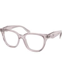 Prada - Pr C11V 12W1O1 Optical Frames Acetate Transparent Butterfly Normal - Lyst