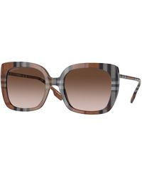 Burberry - Be4323 Caroll 400513 Sunglasses Acetate Squared Normal Shaded - Lyst