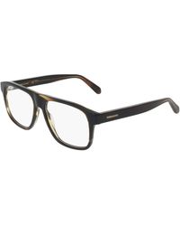 Ferragamo - Sf3063 323 Optical Frames Acetate Squared Normal - Lyst