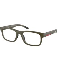 Prada Linea Rossa - Ps 04Qv 15X1O1 Optical Frames Injected Transparent Squared Normal - Lyst